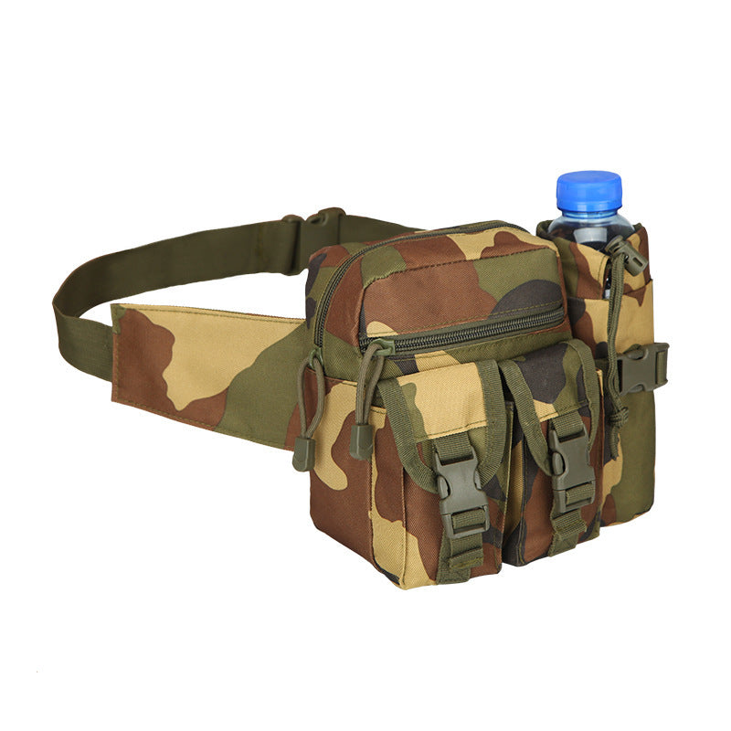 Outdoor Running Waist Bag with Tactical Water Bottle