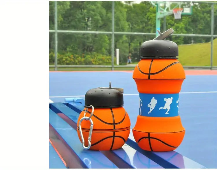 Collapsible BPA-Free Silicone Sports Water Bottle (19oz)