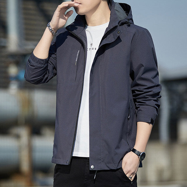 Men's Lightweight Windbreaker Jacket for Outdoor Sports