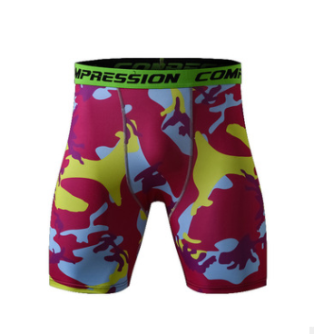 Men's Compression Running Shorts - Breathable Camouflage
