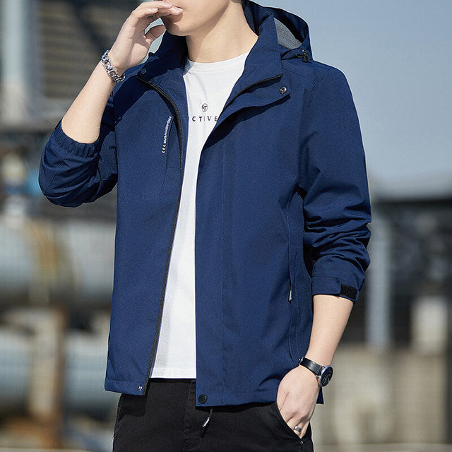 Men's Lightweight Windbreaker Jacket for Outdoor Sports
