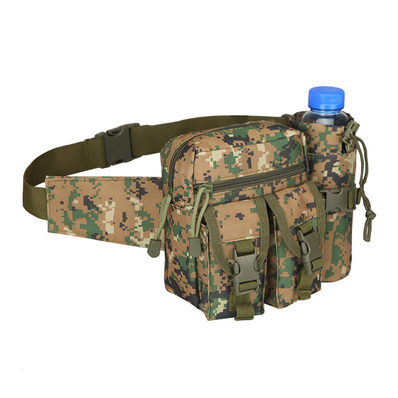 Outdoor Running Waist Bag with Tactical Water Bottle