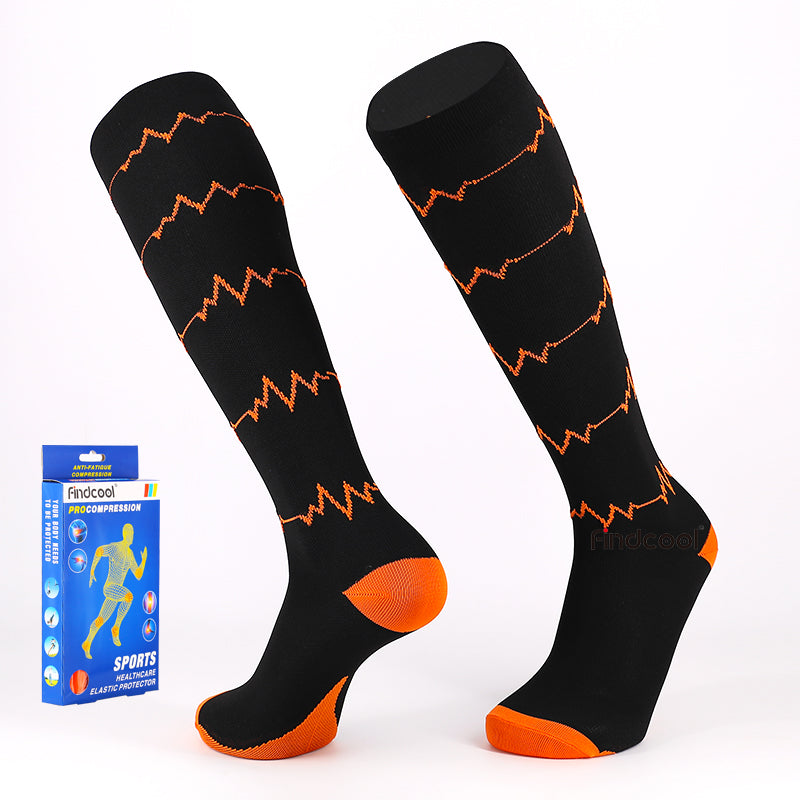 Findcool Long Compression Running Socks for Men & Women