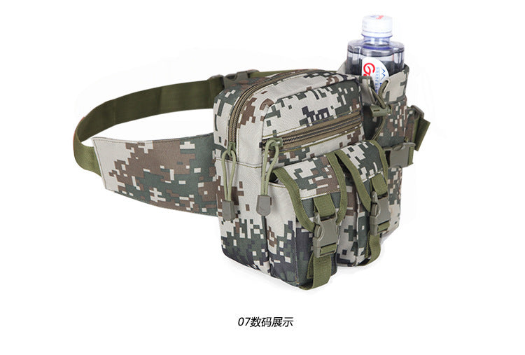 Outdoor Running Waist Bag with Tactical Water Bottle