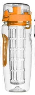 32oz Tritan Fruit Infuser Sports Water Bottle – Leakproof & BPA-Free
