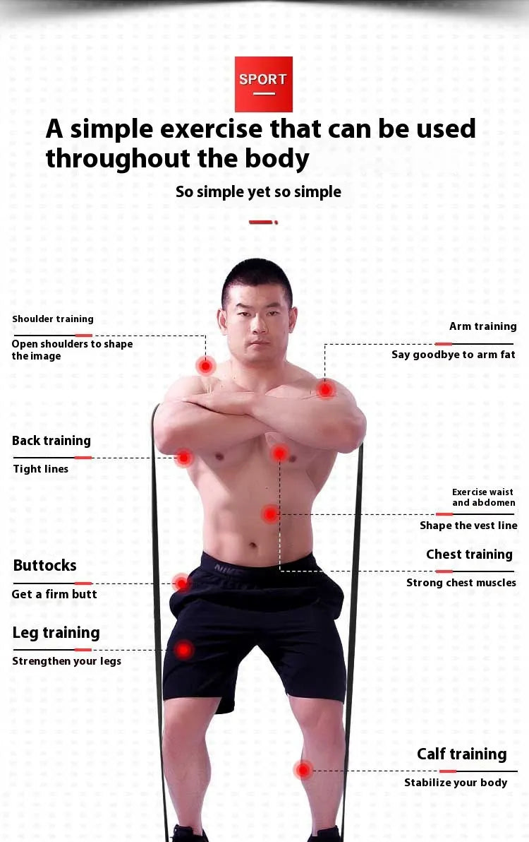 Indoor Fitness Resistance Band - Multiple Strength Levels
