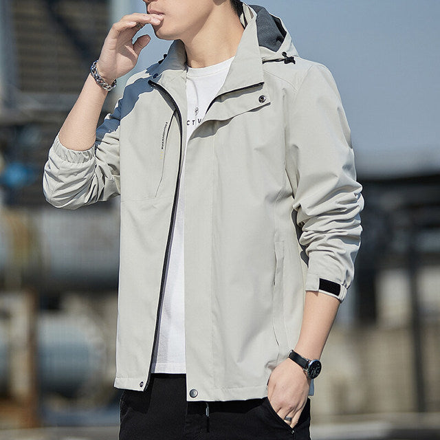 Men's Lightweight Windbreaker Jacket for Outdoor Sports