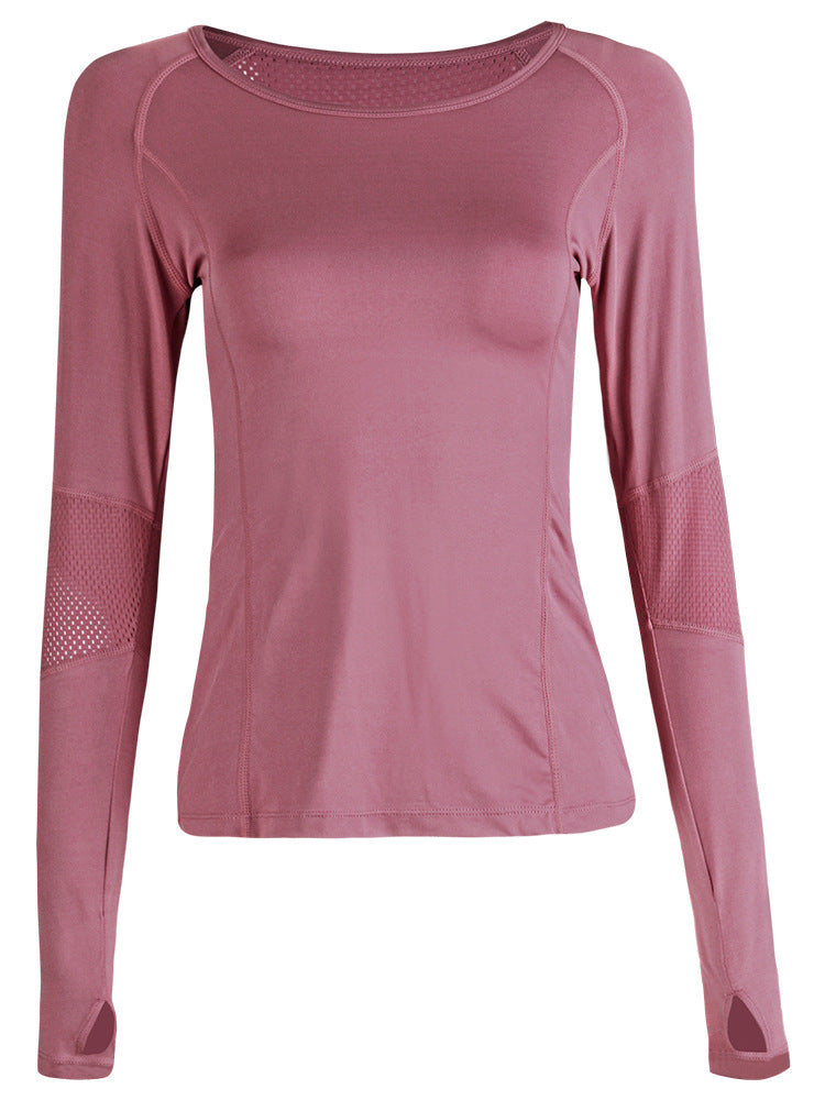 New Women's Yoga Long Sleeve Quick-Dry T-Shirt