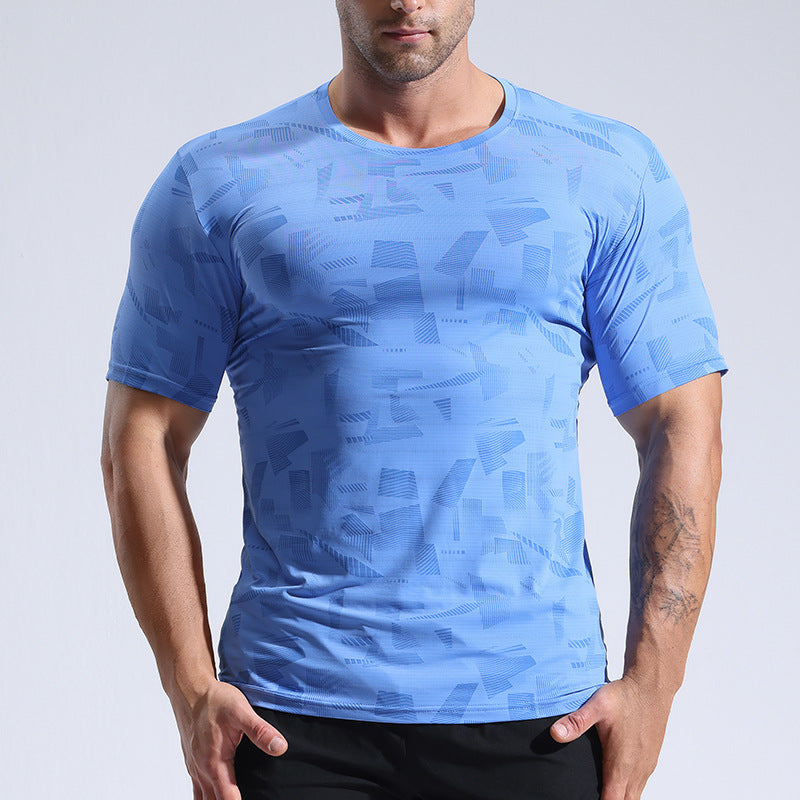 2023 Nylon Ice Silk Quick-Dry Running T-Shirt for Men