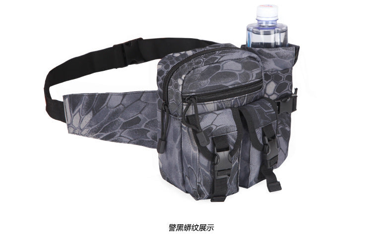 Outdoor Running Waist Bag with Tactical Water Bottle