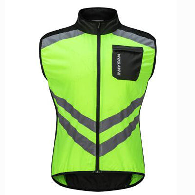 Cycling Running Windbreaker Jacket with Reflective Stripes