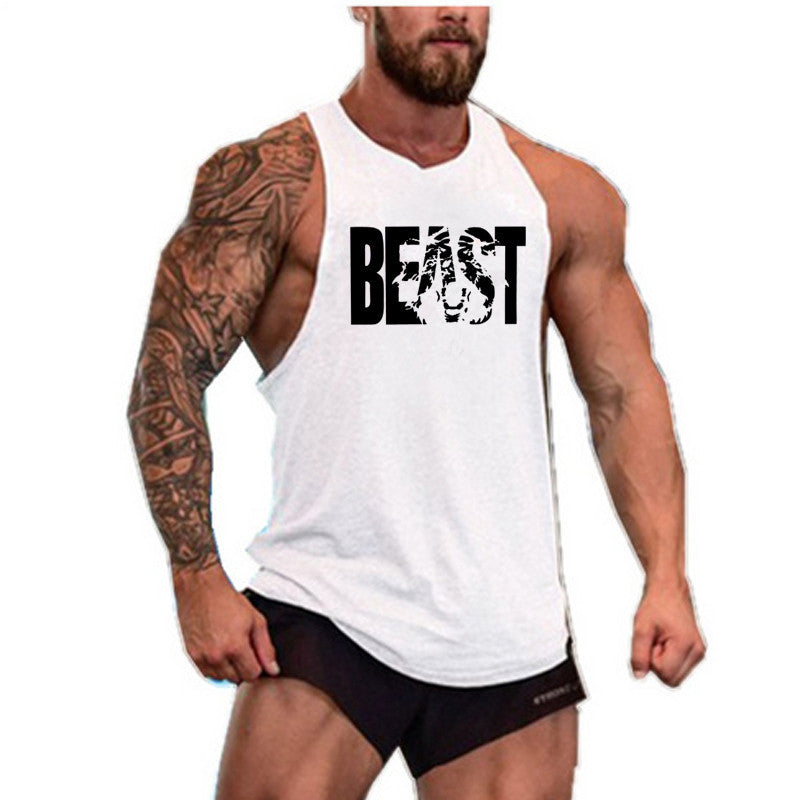 Men's Cotton Sleeveless Gym Tank Top - Breathable
