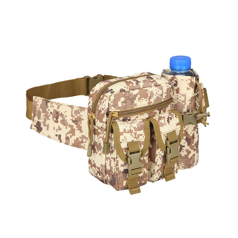 Outdoor Running Waist Bag with Tactical Water Bottle