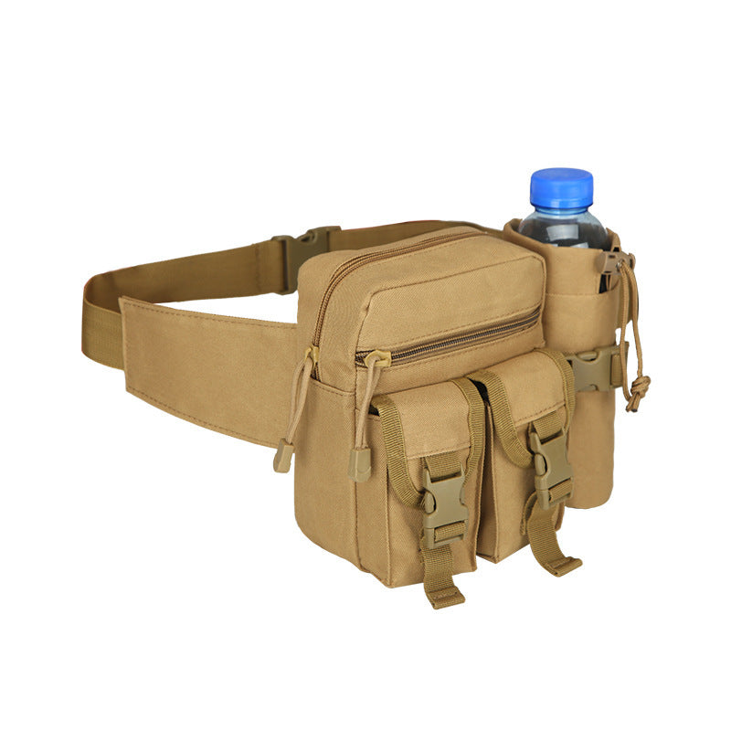 Outdoor Running Waist Bag with Tactical Water Bottle