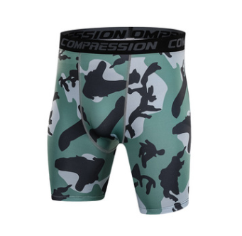 Men's Compression Running Shorts - Breathable Camouflage