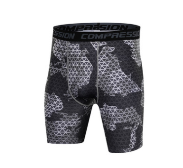 Men's Compression Running Shorts - Breathable Camouflage