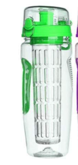 32oz Tritan Fruit Infuser Sports Water Bottle – Leakproof & BPA-Free