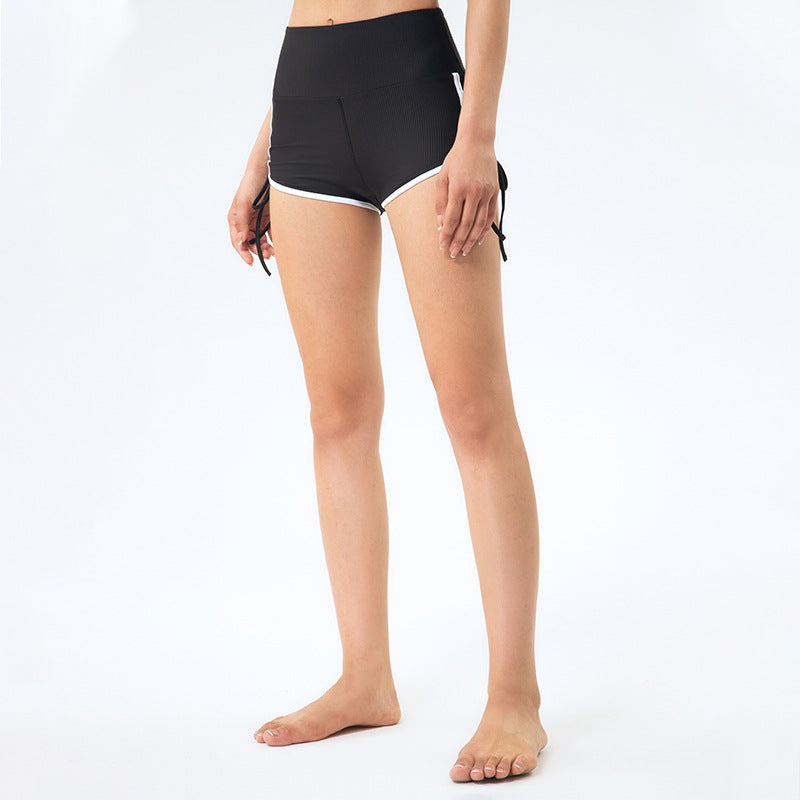 New Drawstring Peach Running Shorts for Women