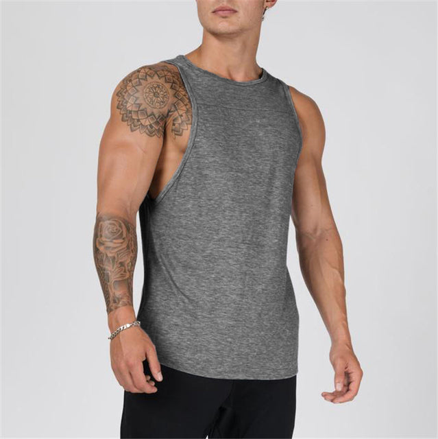 Men's Sleeveless Sports Shirt for Running and Gym