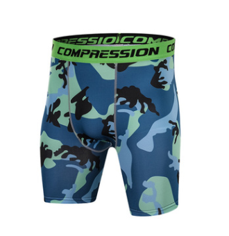 Men's Compression Running Shorts - Breathable Camouflage