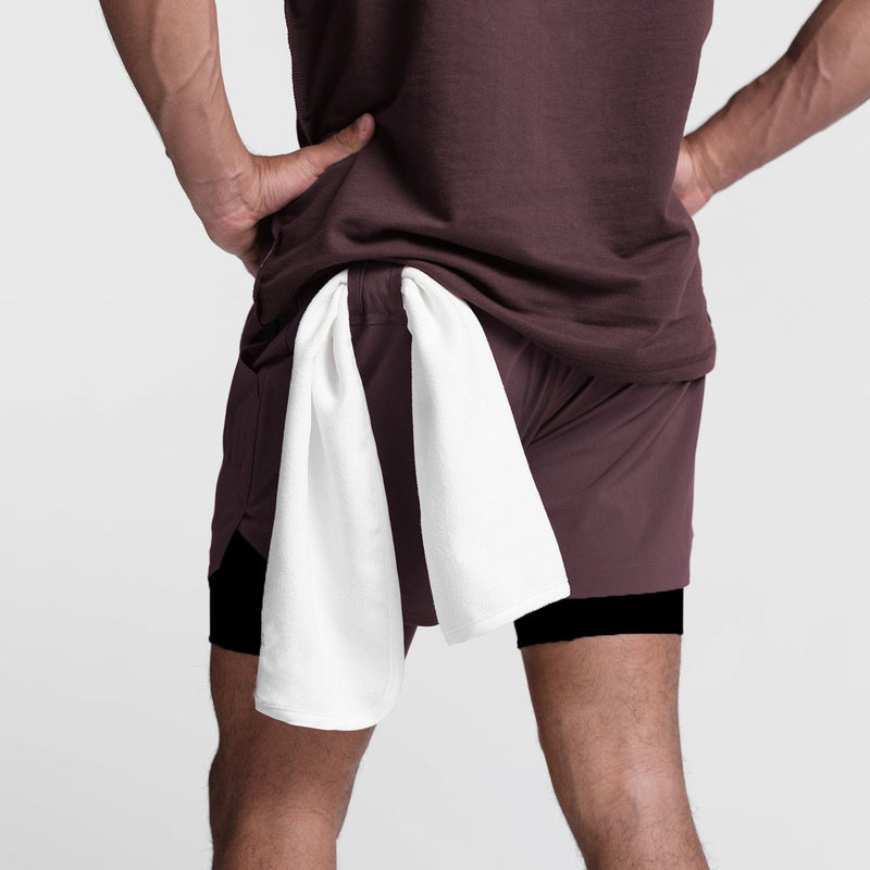 Breathable Double Layer Quick Dry Running Shorts