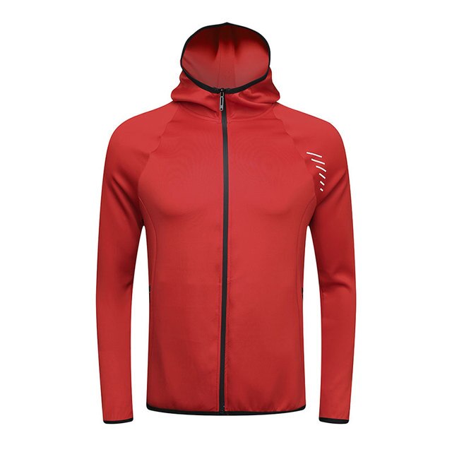 Men's Reflective Hooded Running Jacket for Activewear