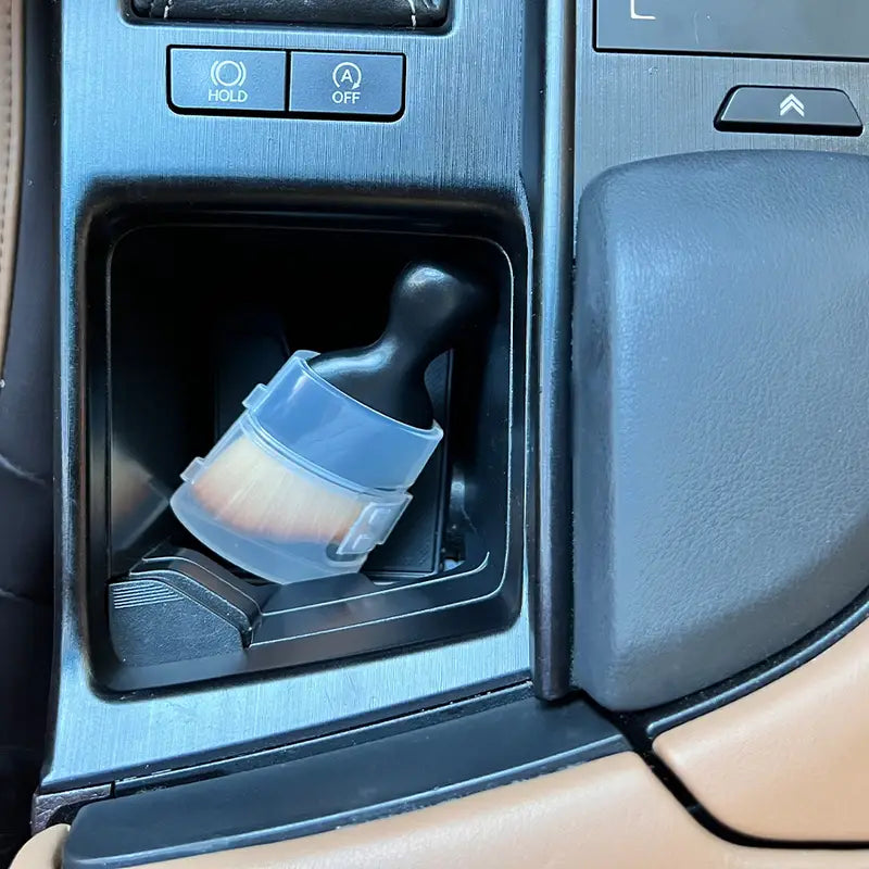 Yellow Car Interior Cleaning Brush (1pc)