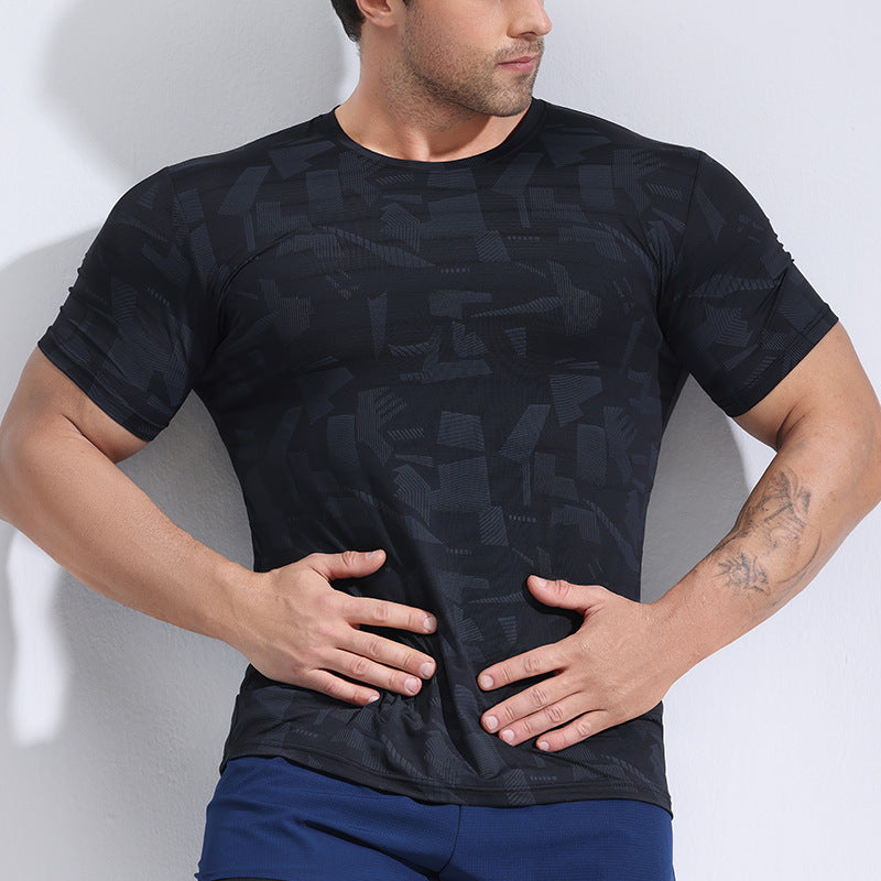 2023 Nylon Ice Silk Quick-Dry Running T-Shirt for Men