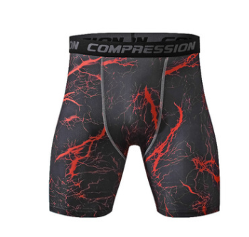 Men's Compression Running Shorts - Breathable Camouflage