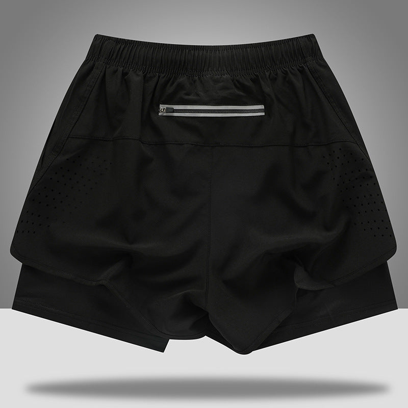 Men's Quick-Dry Running Shorts with Breathable Liner