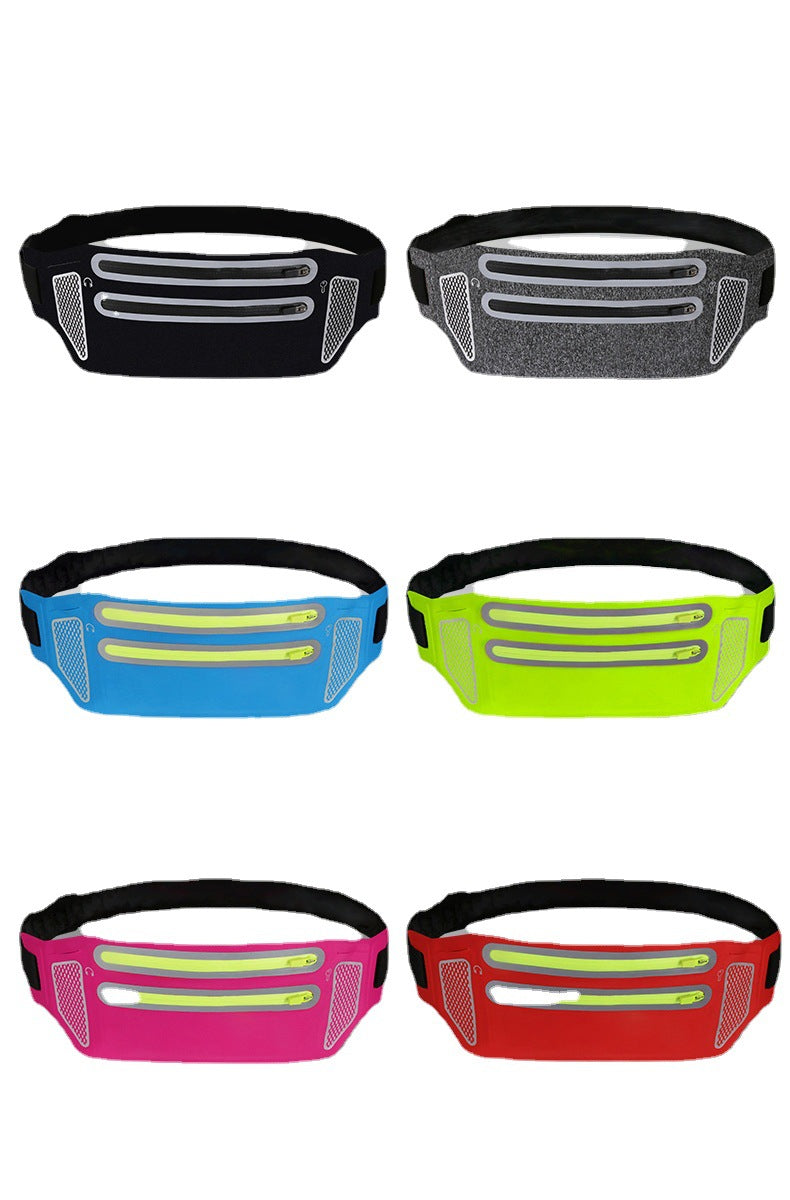 Waterproof Sports Running Waist Bag with Reflective Tape