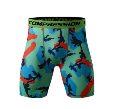 Men's Compression Running Shorts - Breathable Camouflage