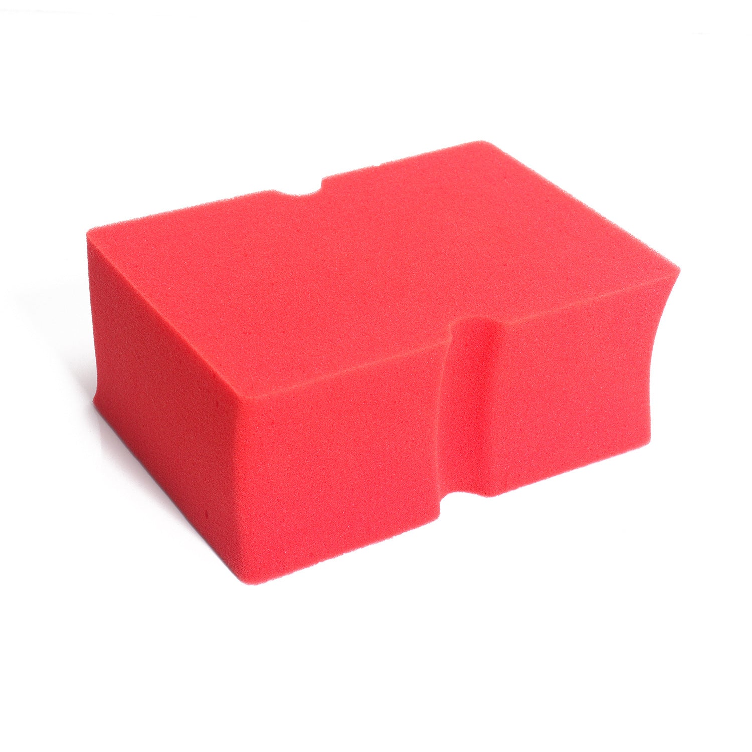 Red Car Cleaning Sponge and Wheel Brush Set