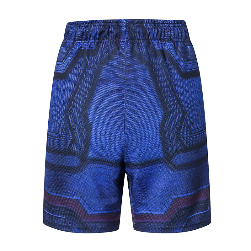 Men's Quick-Dry Zipper Sports Running Shorts