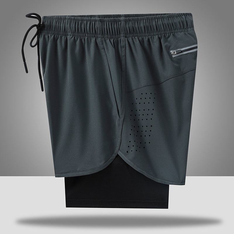 Men's Quick-Dry Running Shorts with Breathable Liner