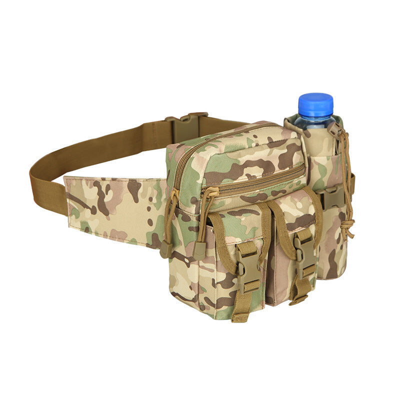 Outdoor Running Waist Bag with Tactical Water Bottle