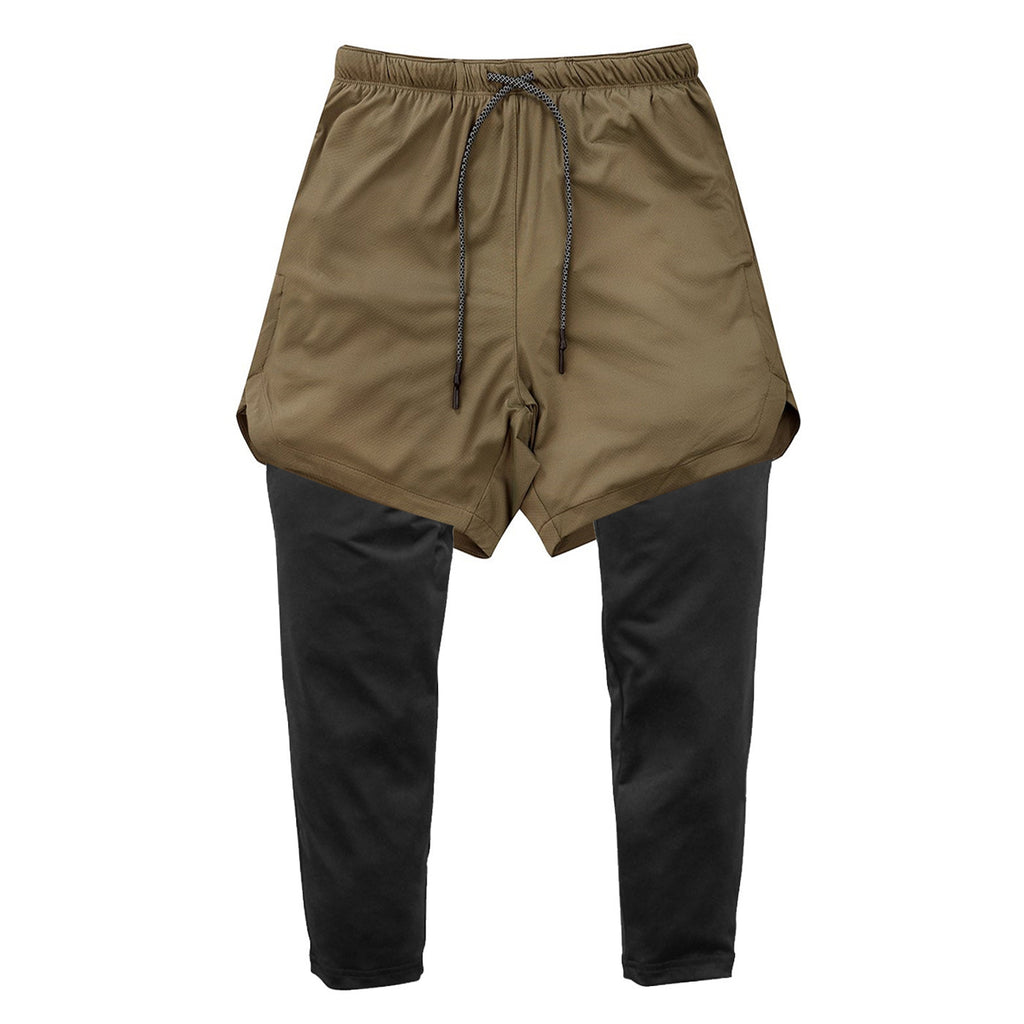 Men's 2-in-1 Quick Dry Running Gym Sports Shorts