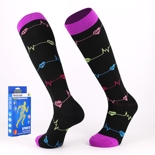 Findcool Long Compression Running Socks for Men & Women