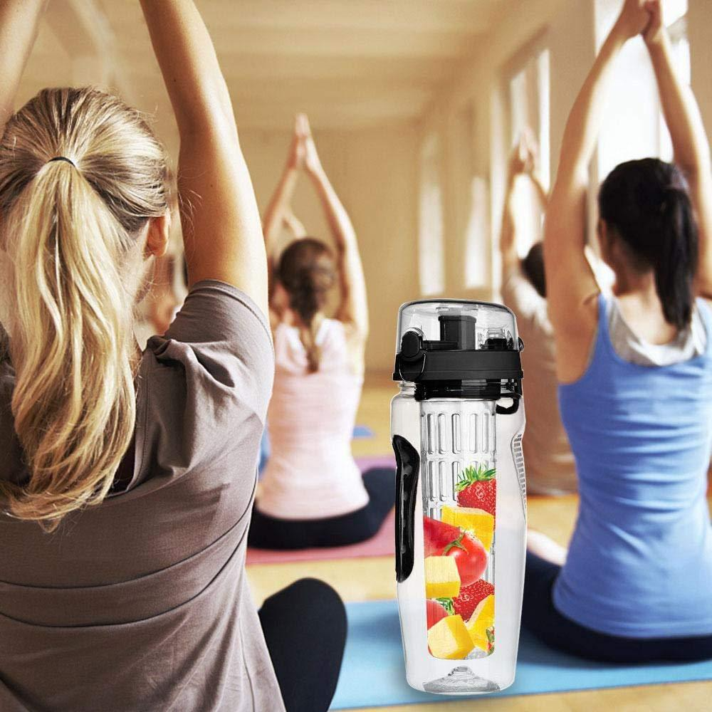 32oz Tritan Fruit Infuser Sports Water Bottle – Leakproof & BPA-Free